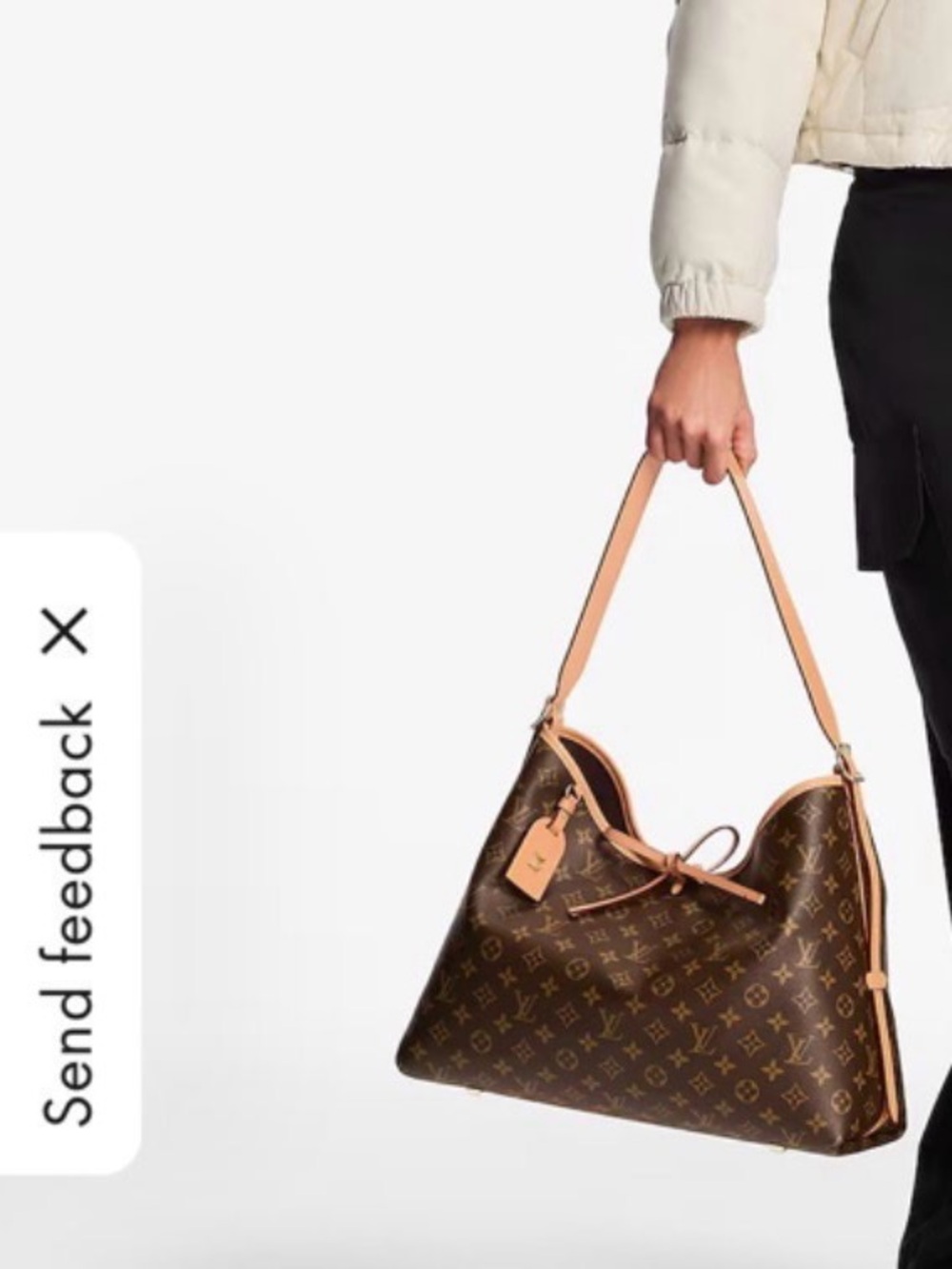 Monogram Canvas Shoulder Bag with Vachetta Trim